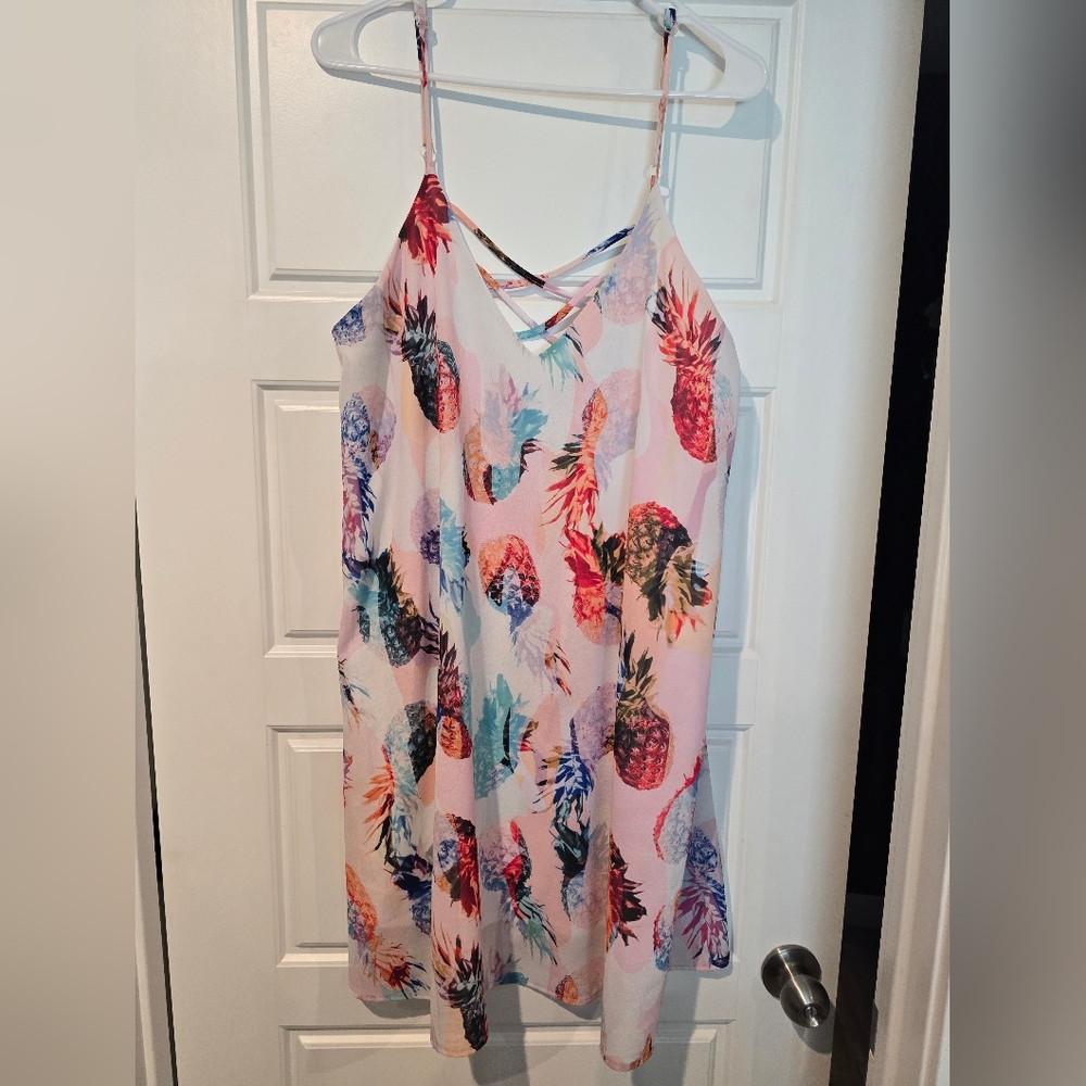 Bundle 5 Items For $15 Fantastic Fawn Colorful Pineapple Print Dress